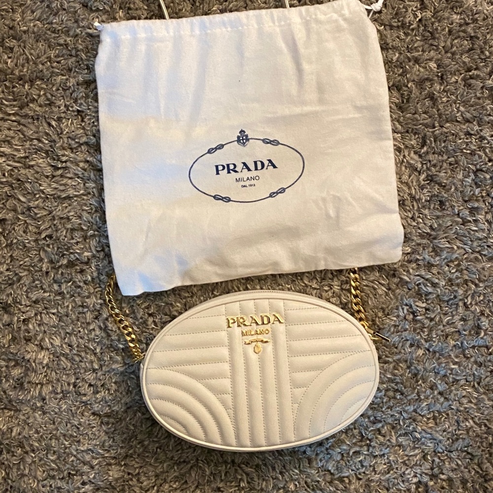 Prada Diagramme Crossbody White - Picture 2 of 4